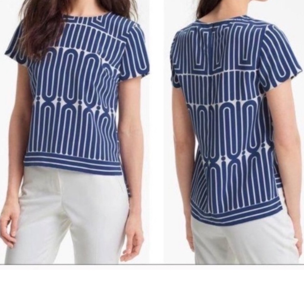 Trina Turk Geometric Blouse